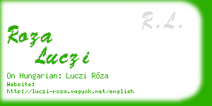 roza luczi business card