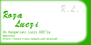 roza luczi business card